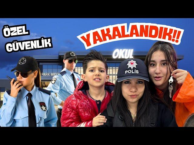 GECE GİZLİCE OKULDA KALMAK ! GÜVENLİK BİZİ YAKALADI‼️