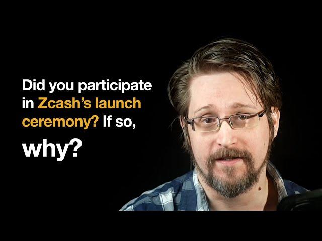 Edward Snowden on Zcash: Why I Participated in the Zcash Ceremony