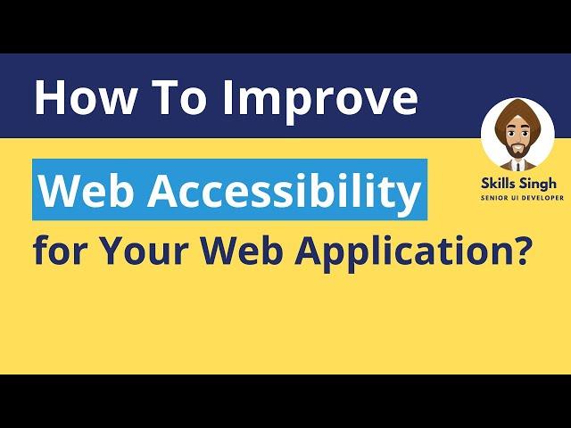 How to Improve Web Accessibility using HTML5 Semantics, ARIA Attributes & JavaScript. #Shorts