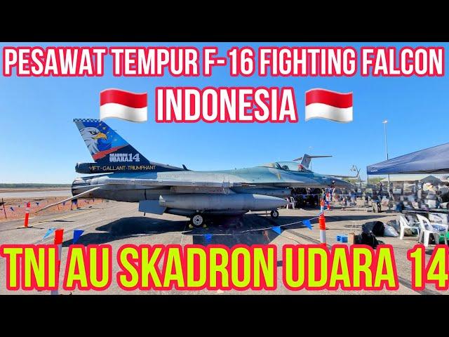 TNI AU BESERTA PESAWAT TEMPUR F-16 FIGHTING FALCON SKADRON UDARA 14 INDONESIADI DARWIN AUSTRALIA