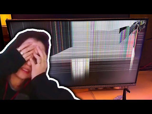 How Dish Broke Her Monitor (real)