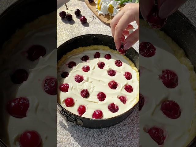  Безумно вкусный творожный пирог с вишней #рецепты #рецепт #вкусно #простыерецепты #выпечка