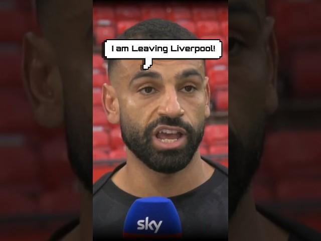 Mo Salah Announcing that he’s Leaving Liverpool!  #mosalah #liverpool #manutd #footballgossips