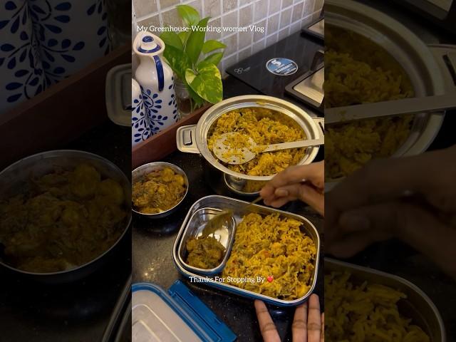 Mini Vlog  Tasty & Delicious Prawn Briyani For Lunchbox️ 11/04 #shorts