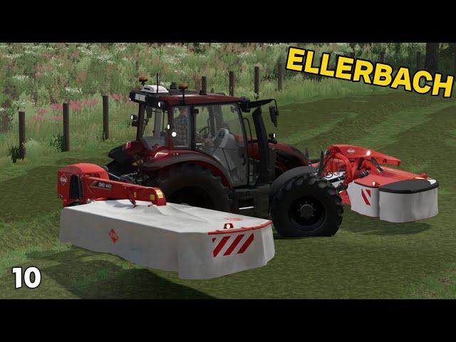 Gras Maaien & Harken Om In Te Kuilen | Ellerbach #10 | FS22