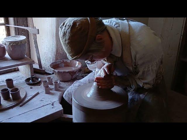 Making pottery at Old Salem