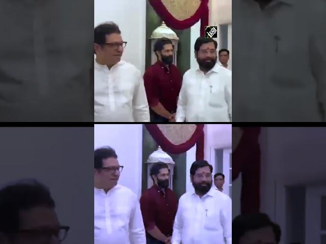 Maharashtra Chief Minister Eknath Shinde meets MNS Chief Raj Thackeray