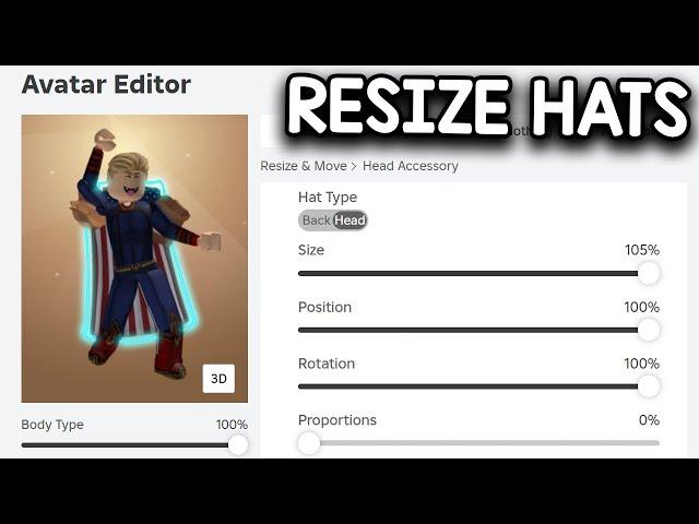 The Roblox Avatar Editor Update...