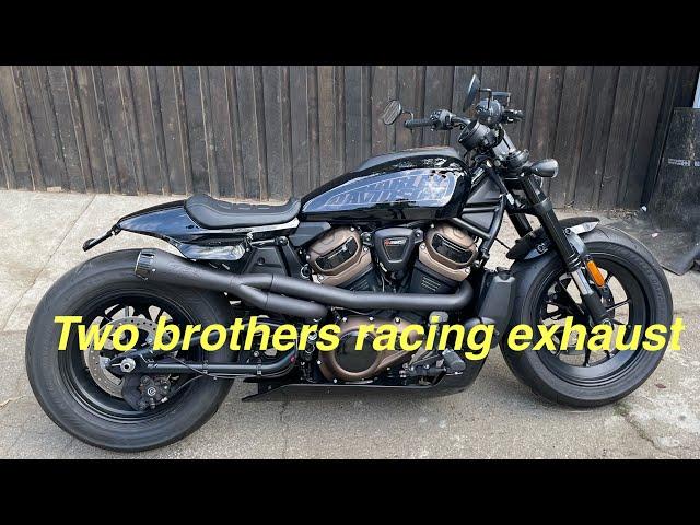 New exhaust on my 2022 Harley Davidson sportster s ￼