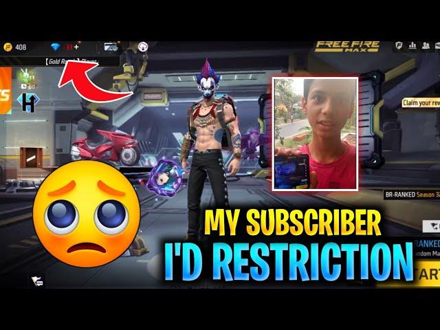 My Subscriber I'd  Diamond Restriction  | Diamond Restrict No Top Up Player   #shorts #short