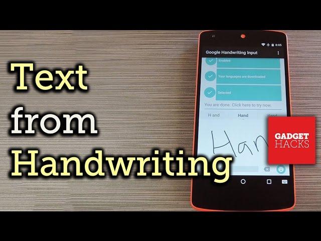 Enter Text with Your Own Handwriting on Android [How-To]