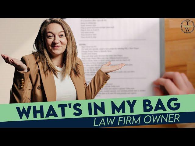 What's In My Bag? [2022 Lawyer Edition]