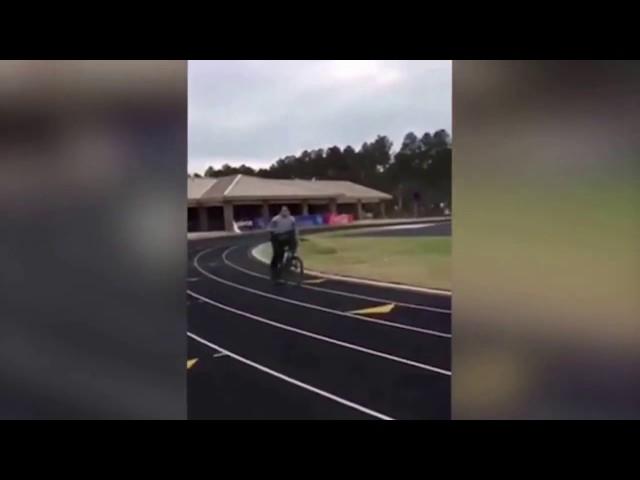 May River High School Student Knocks Cop Off Bike With Volleyball