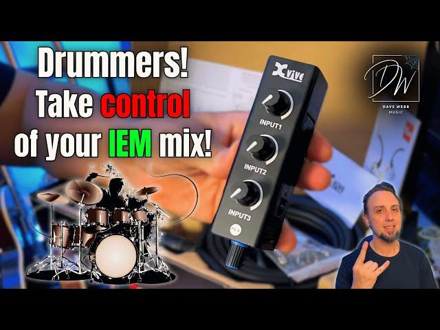 The BEST In Ear System For Drummers - Xvive PX System - 3 Channel Personal Mixer