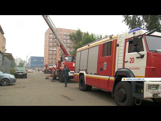 В Красноярске в здании телеканала «Афонтово» произошёл пожар