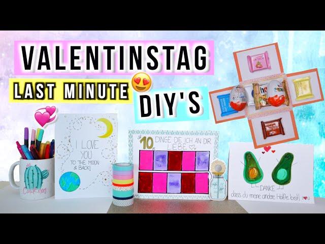 VALENTINSTAGS DIYS  Last Minute Geschenkideen zum Valentinstag 2020  Cali Kessy