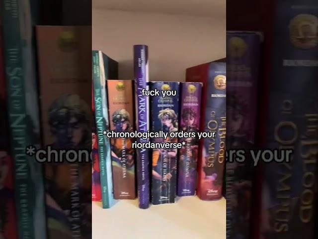 Rick Riordan Books in Chronological Order #percyjackson #booktok #pjo