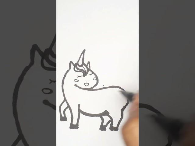 HOW TO DRAW UNICORN- CREATE MAGIC