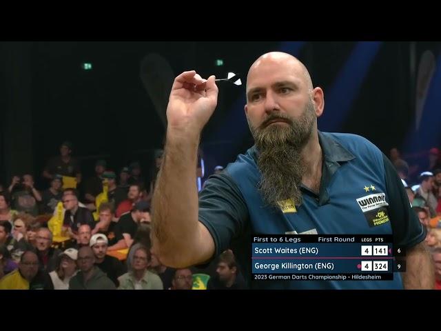 NINE DARTER! Scott Waites v George Killington - 2023 German Darts Championship