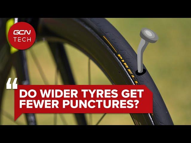 Do Wider Tires Mean Fewer Punctures? | GCN Tech Clinic #AskGCNTech