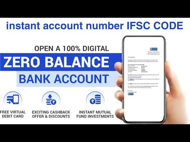 zero balance bank account opening online 2025 instant bank account open