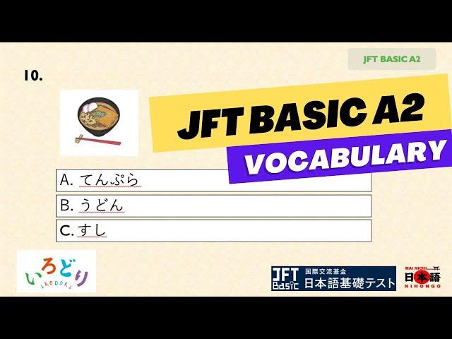 JFT BASIC A2 SAMPLE TEST VOCABULARY NEW