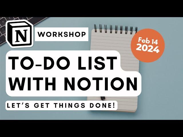 How to BUILD your To-Do List & Task Manager with Notion! | Track your to-do's easily!