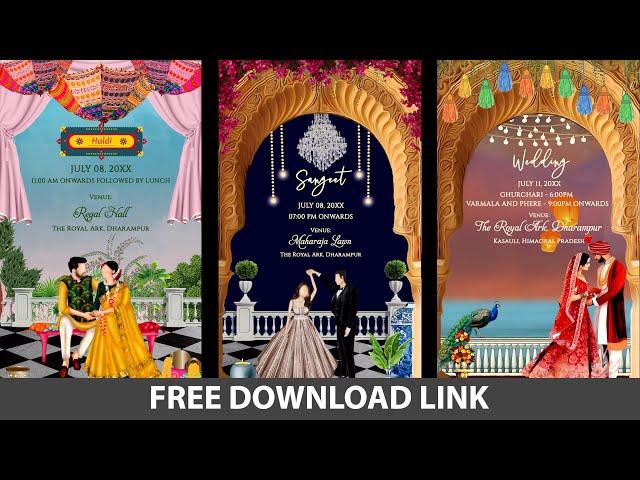 wedding invitation template free download | Hindu Wedding Invitation | Wedding Invitation Video