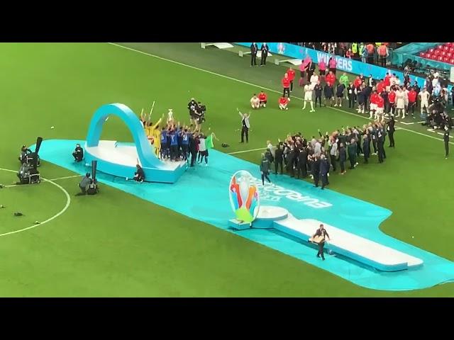 Euro 2020 Final Trophy Presentation