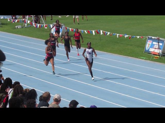 Tamari Davis 22.44 Brianna Williams Lasarah Hargrove 200m state finals