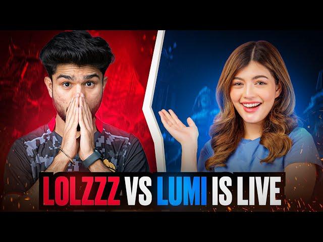 @LoLzZzGaming  vs LUMI IS LIVE | 4v4 INTENSE FIGHT | GIRL GAMER VS LoLzZz GAMING