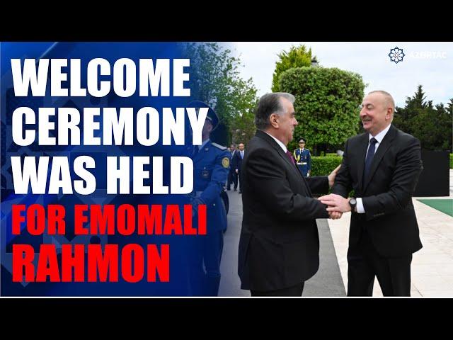 Official welcome ceremony was held for President of Tajikistan Emomali Rahmon