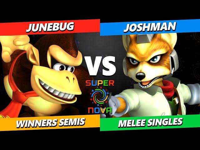 Supernova 2024 Winners Semis - Junebug (Donkey Kong) Vs. Joshman (Fox) Smash Melee Tournament