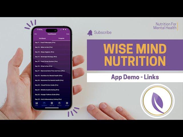 Wise Mind Nutrition App - Links