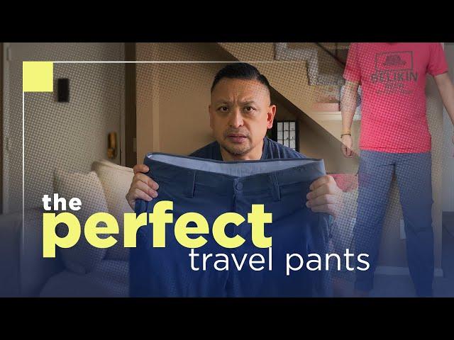 The Secret's Out. The Perfect Men's Travel Pants!