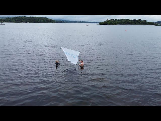 Anna Macleod and Padraig Cunningham installing EPHEMERA at Lough Key  Forest Park -  ECO SHOWBOAT