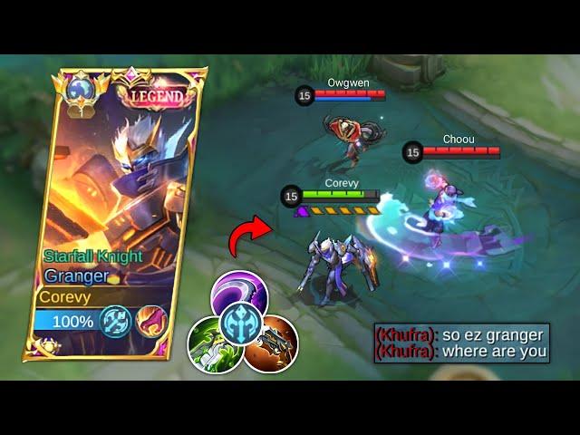 GRANGER BEST BUILD AND EMBLEM 2023! (must try) THIS IS BEST BUILD FOR GRANGER BROKEN DAMAGE - MLBB