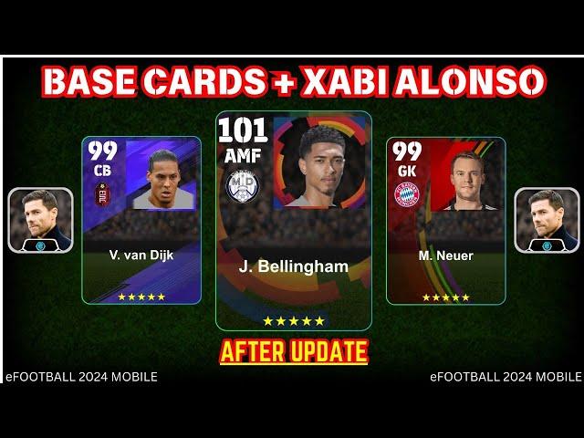 XABI ALONSO + BEST BASE CARDS  | Best Standard Cards | Efootball 2024 Mobile