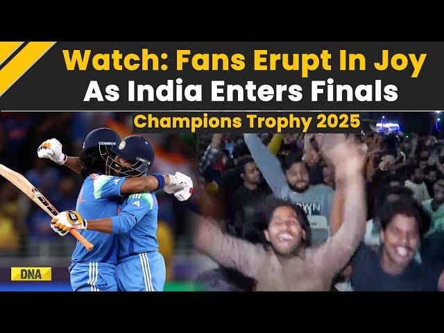 India Vs Australia Highlights: Fans Erupt In Joy As India Enters Champions Trophy Final | IND Vs AUS