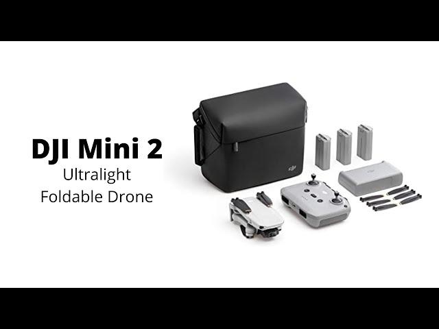 DJI Mini 2 Fly More Combo | Ultralight Foldable Drone, 3-Axis Gimbal with 4K Camera, 12MP Photos