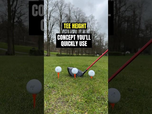 DRIVER TEE HEIGHT concept you’ll QUICKLY USE! #golf #alexelliottgolf #golfswing #golftips #tips