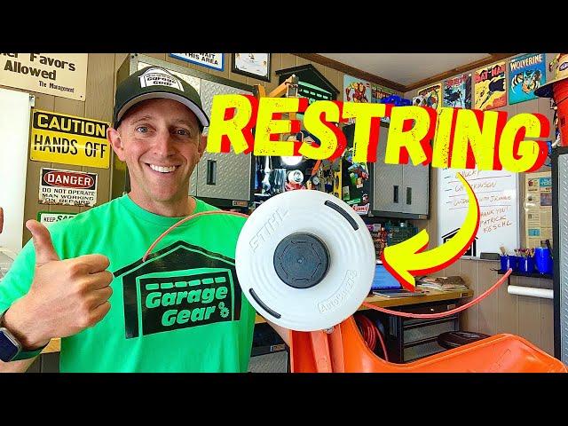 HOW TO RELOAD A STIHL AUTOCUT 27-2 STRING TRIMMER HEAD FOR BEGINNERS