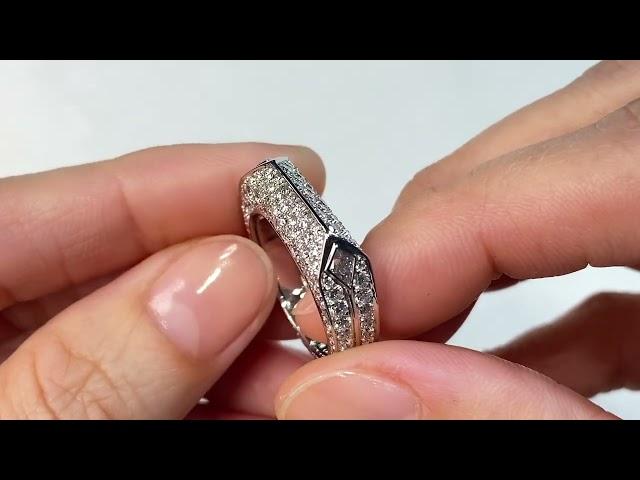 D Flawless Diamond Ring at 2.85 carats by Kat Florence KFD1028WG