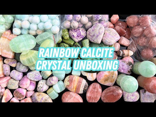 Rainbow Calcite Crystal Unboxing | Wholesale Crystal Unboxing!
