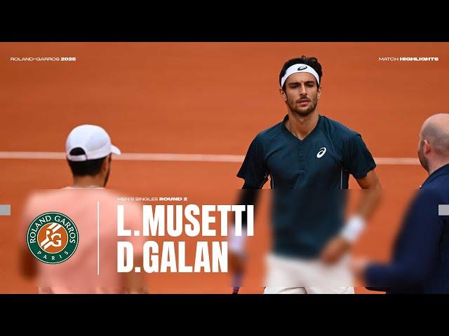 Highlights Musetti vs Galan Round 2 | Roland-Garros 2025