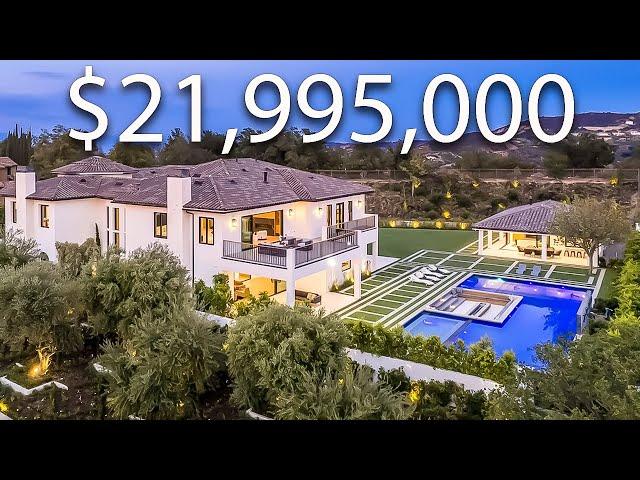 Inside A $21,995,000 MEGA ESTATE With A BasketBall Court!