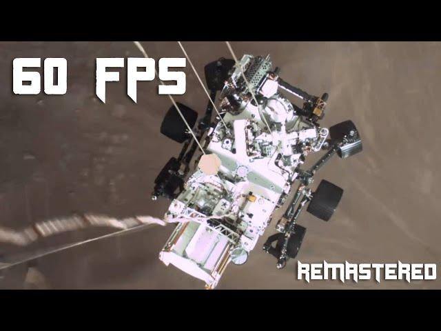 Perseverance Rover’s Descent and Touchdown on Mars Remastered - Full screen at 60fps + sharpening -