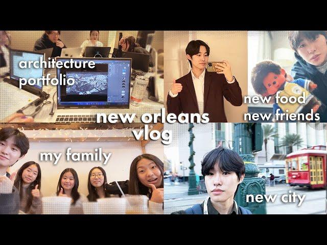 the biggest architecture student conference in america | new orleans vlog, family reveal, portfolio