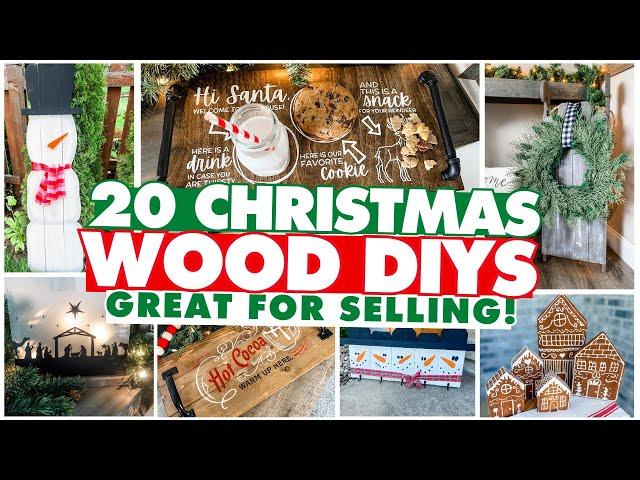 20 GENIUS & SIMPLE Wood Christmas DIY Projects To Make (+ SELL) this Holiday! 2024