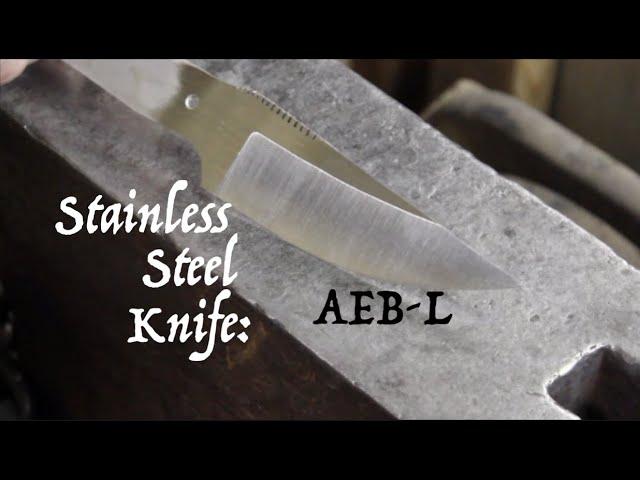 AEB-L Stainless Knife Part 2 : Heat Treat And Grind